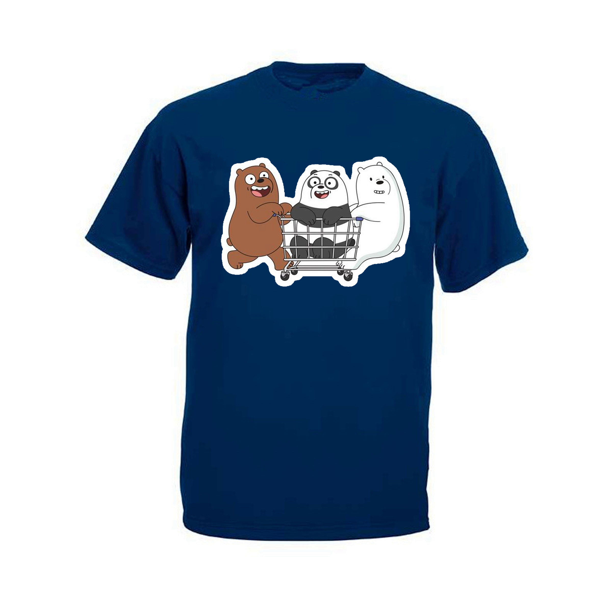 

Футболка мужская ArtSvet Вся правда о медведях (We Bare Bears) Синяя L ARTBEER1PART