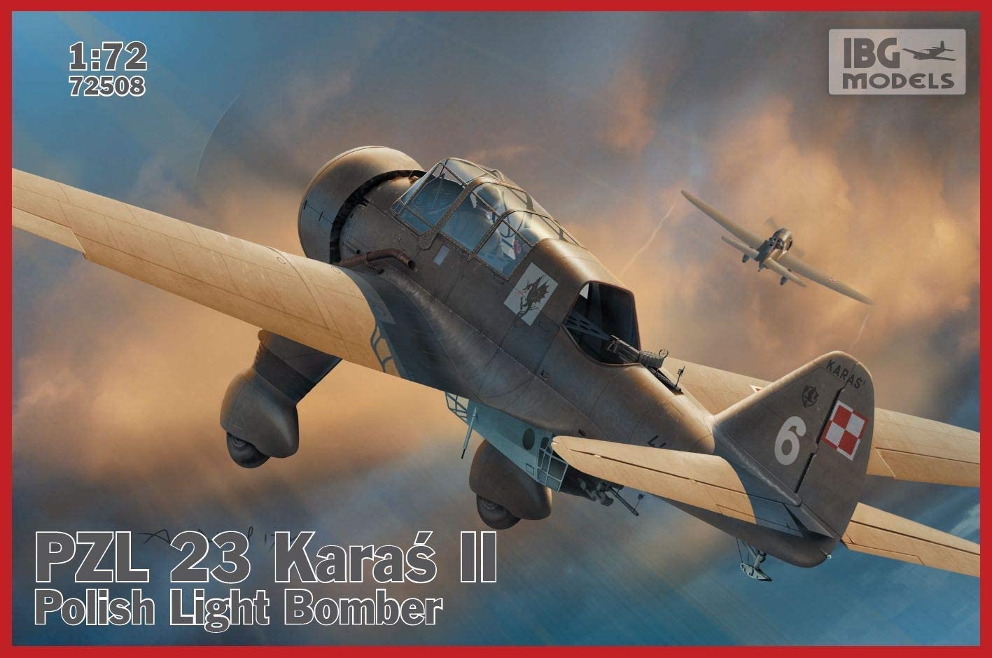 

Сборная модель Ibg Самолет PZL.23 Karaś II Польский легкий бомбардировщик (72508)