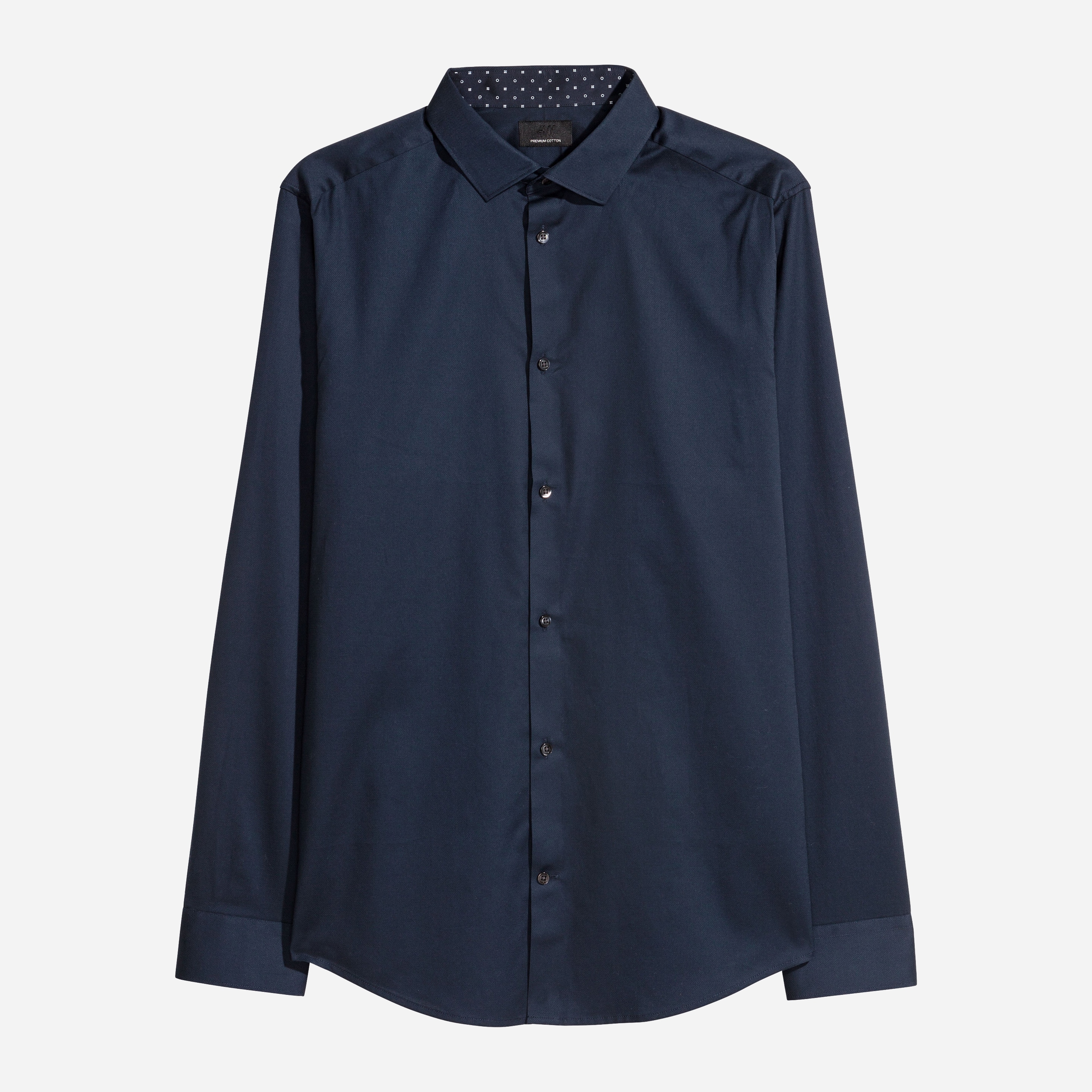 

Рубашка H&M 3951276-AAQJ S Темно-синяя