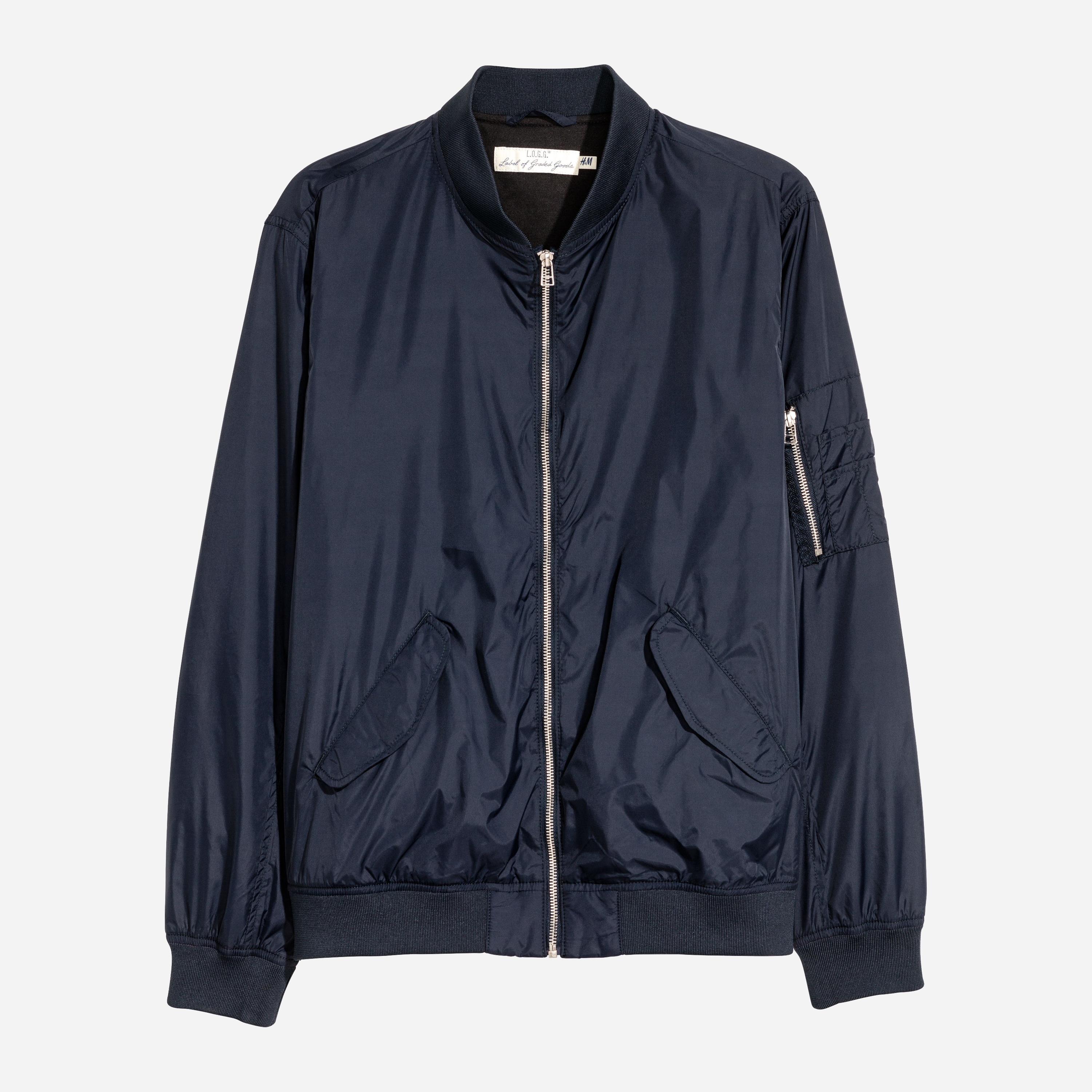 

Бомбер H&M 4976376-AAQJ XS Темно-синий