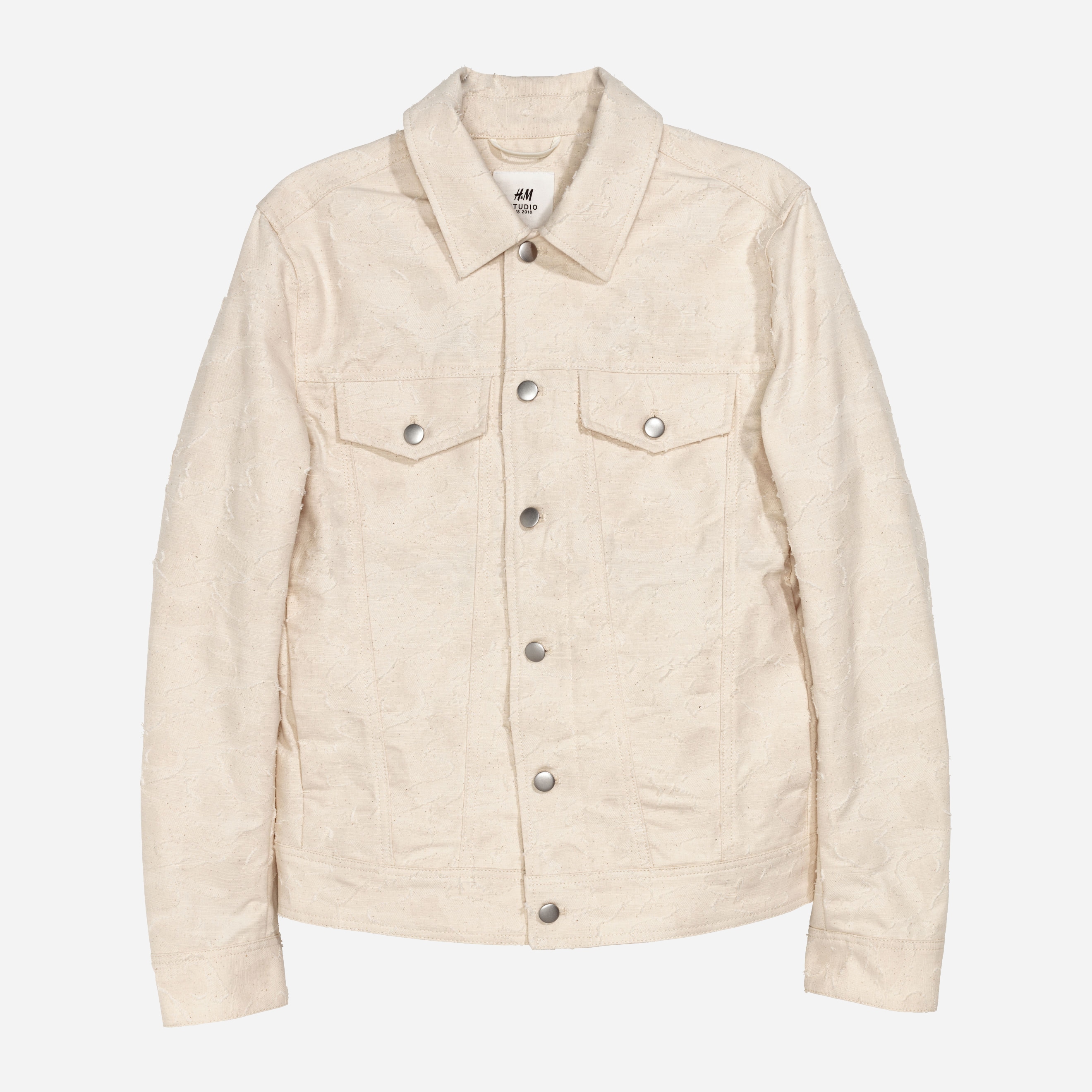 

Джинсовая куртка H&M 5972107-ABAK S Молочная