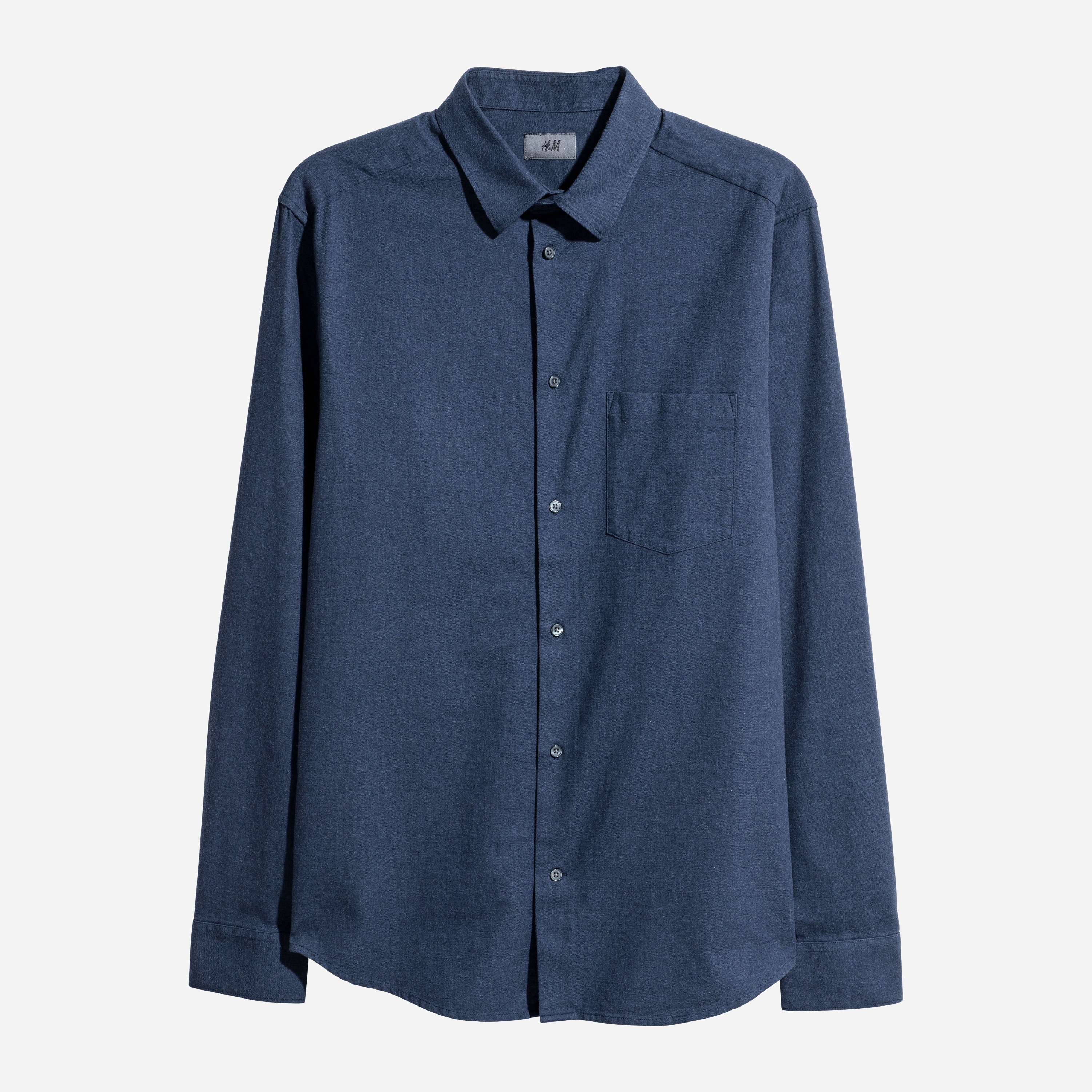 

Рубашка H&M 4957336-AAQJ L Темно-синяя