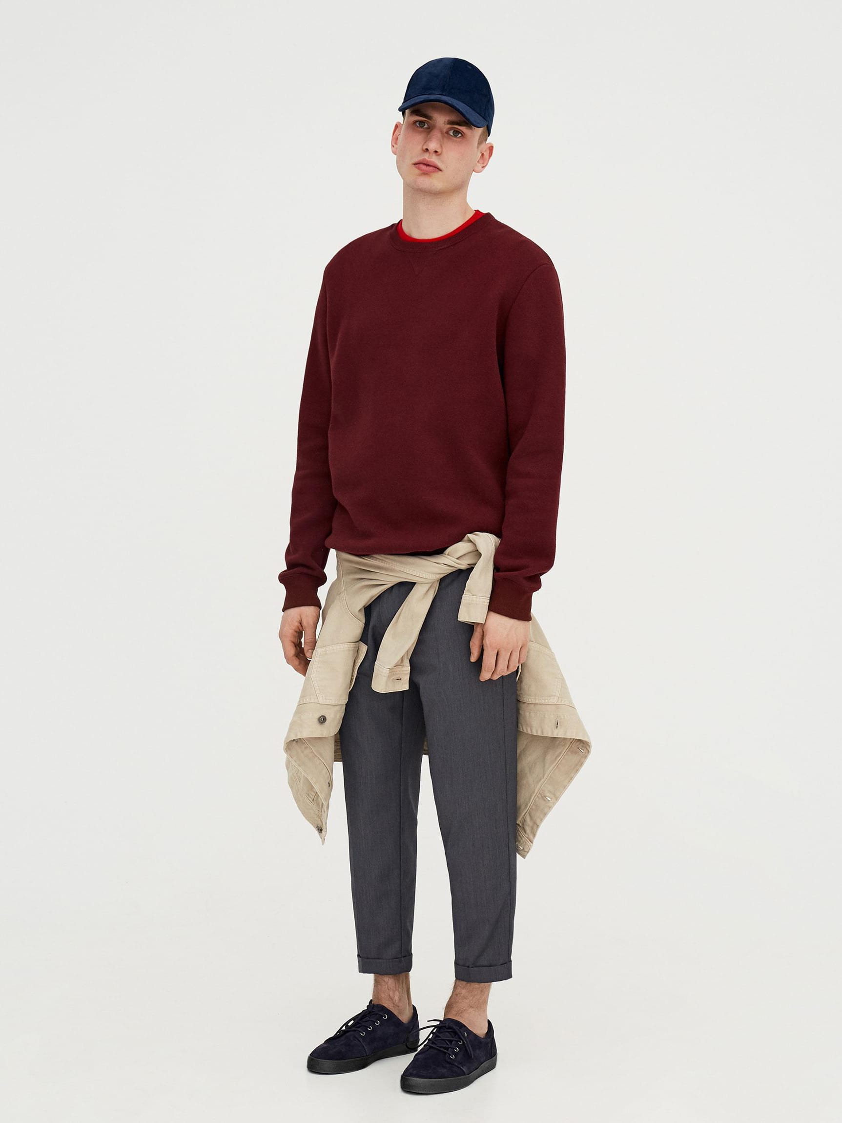 

Свитшот Pull & Bear 9593/514/606-ACUK M Бордовый