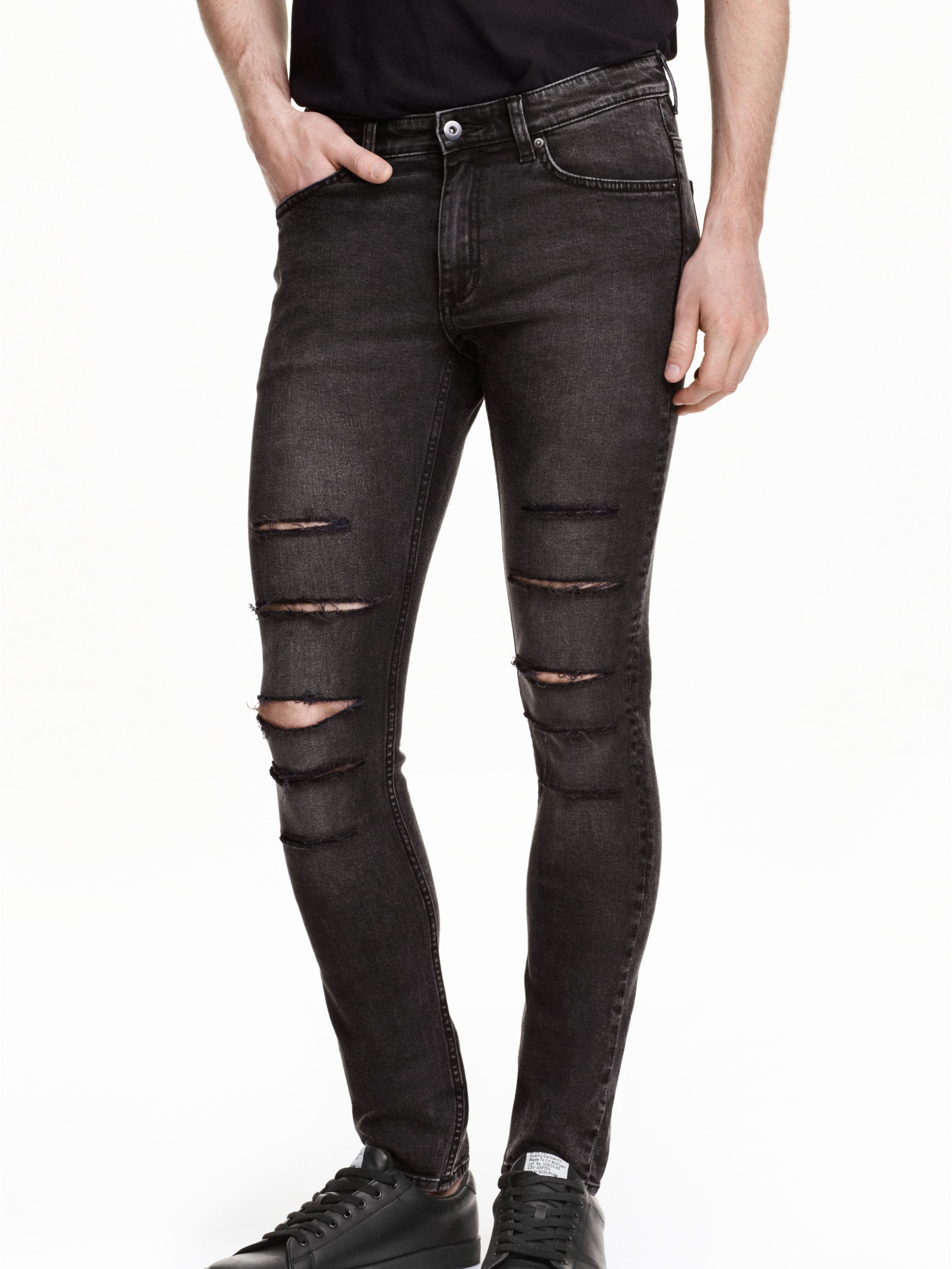 

Джинсы H&M 3488523-AANT 36 Черно-серые