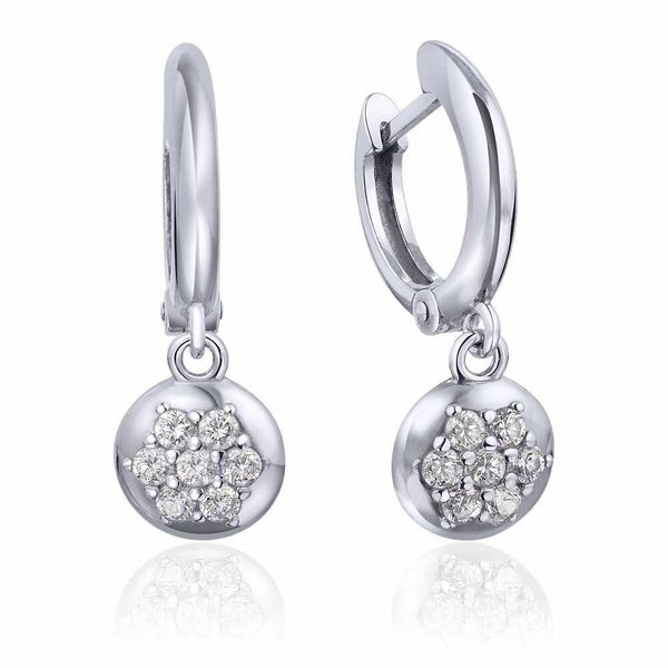 

Срібні сережки "Crystal flower"