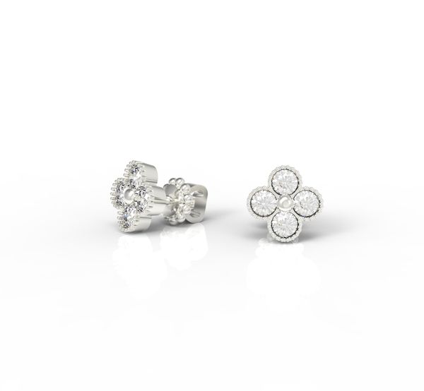 

Срібні сережки гвоздики "Delight Diamond"