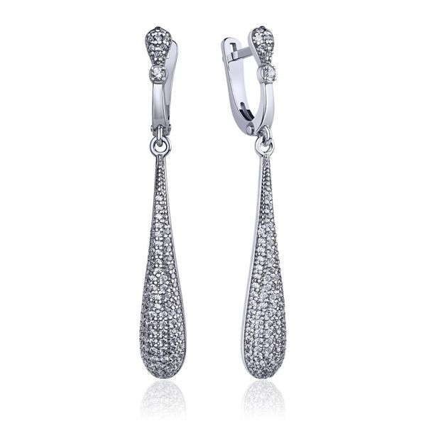 

Срібні сережки "Evocative Diamond"