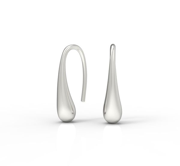 

Срібні сережки "Loop Diamond"