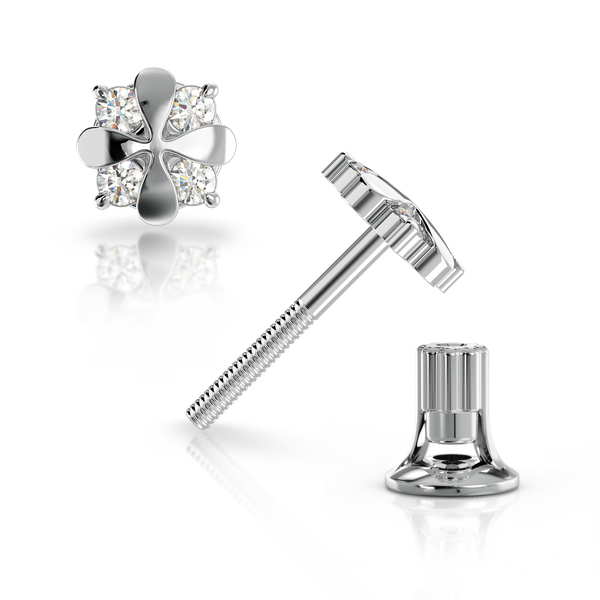 

Золоті сережки гвоздики з діамантами "Вright"