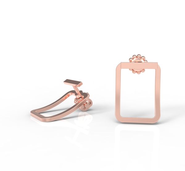 

Позолочені срібні сережки цвяшки "Saucy Red"