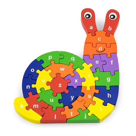 

Дерев'яний пазл Viga Toys Равлик по буквах (55252)