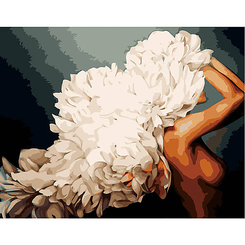 

Набор для росписи по номерам VA-2532 "Девушка и белые пионы" 40х50 см STRATEG (VA-2532)