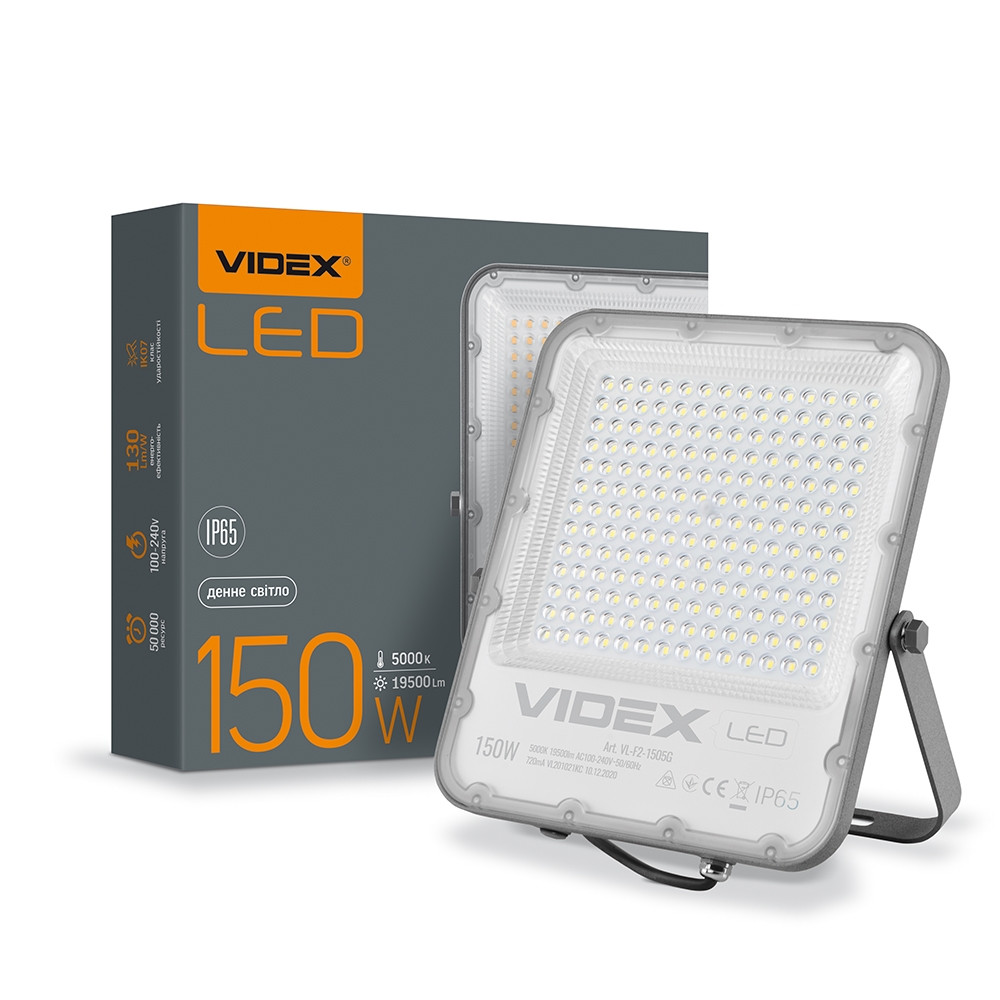 

LED прожектор VIDEX PREMIUM F2 30W 5000K сенсорный День-ночь