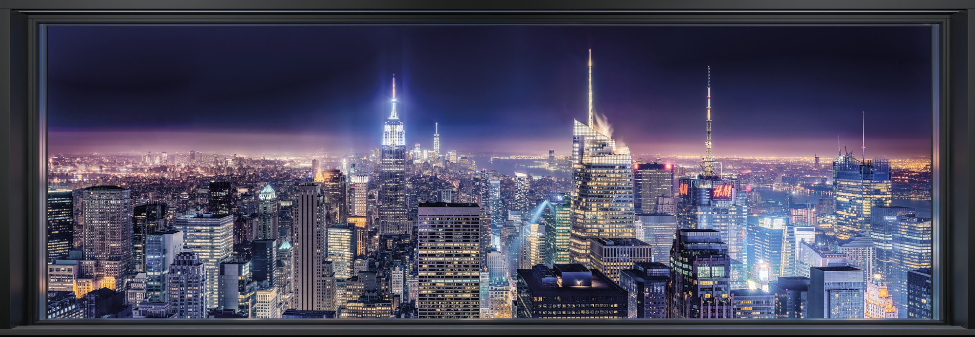 

Фотообои бумажные Komar Sparkling New York (сверкающий Нью-Йорк) 368х127 см 4 сегмента (4-877)