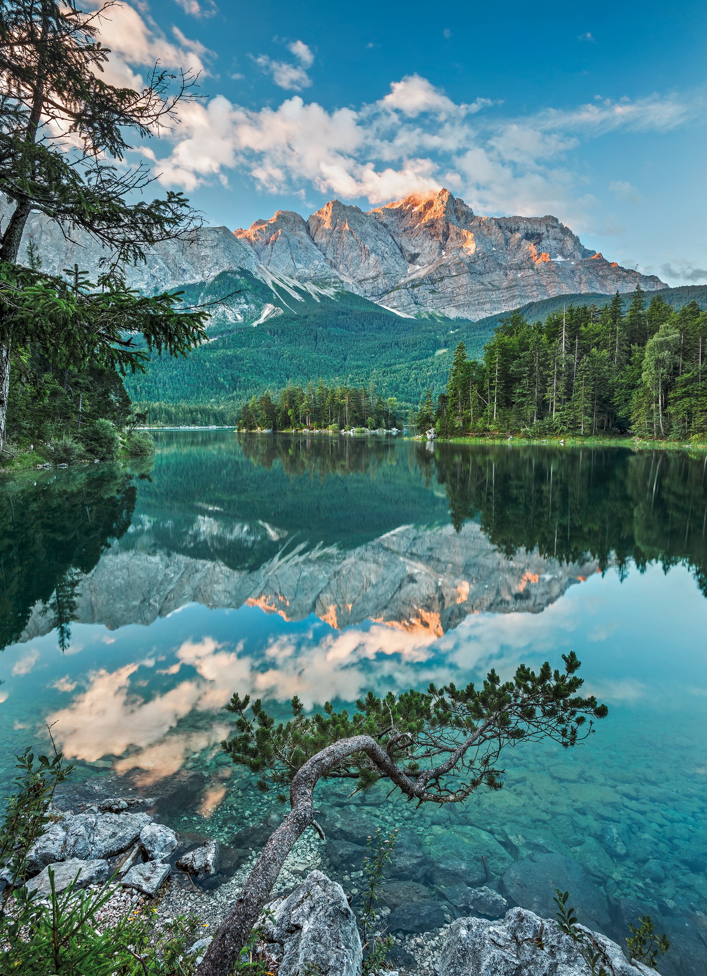 

Фотообои бумажные Komar Mirror Lake (Зеркальное озеро) 184х254 см 4 сегмента (4-537)
