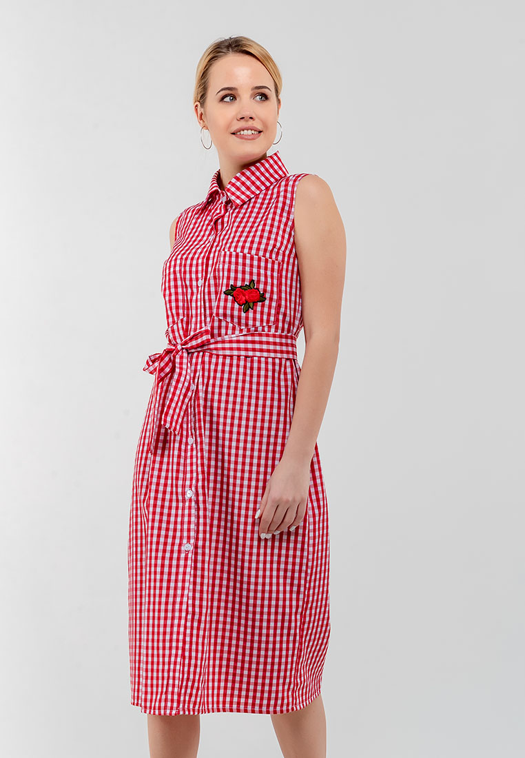 

Платье женское летнее на пуговицах с поясом Modniy OAZIS  Красная клетка (90307, Платье женское летнее на пуговицах с поясом Modniy OAZIS 50 Красная клетка (90307 50)