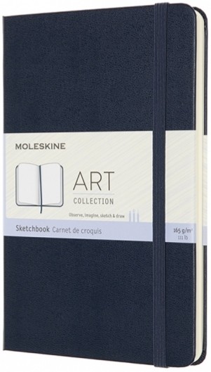 

Скетчбук Moleskine Art medium 11,5 х 18 см нелінований сапфір