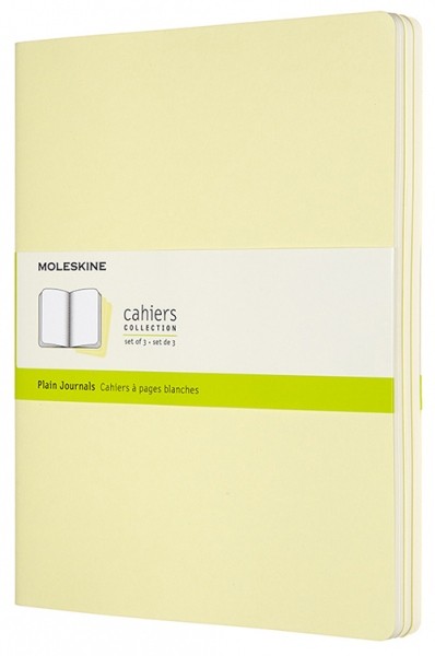 

Набір зошитів Moleskine Cahier великий 19 х 25 см нелінований ніжний жовтий