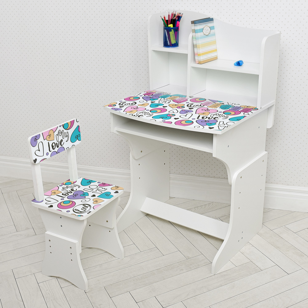 

Парта Bambi Сердечки 904-116 White / Color (904-116)