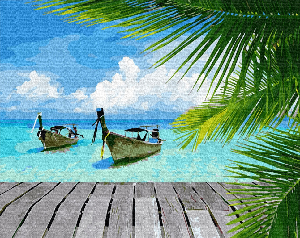

Картина по номерам Brushme. Райське побережжя GX34092