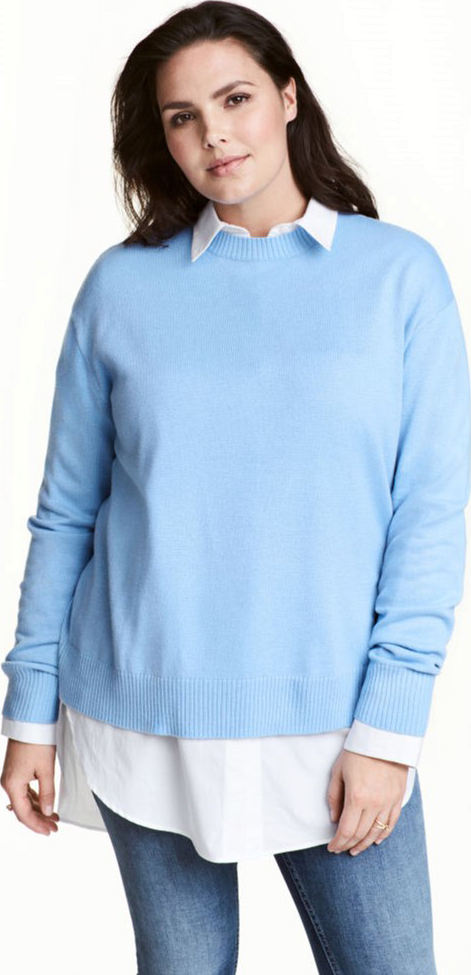 

Джемпер H&M 2hm033000059 4XL Голубой