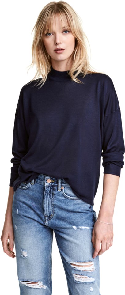 

Гольф H&M 2hm033000262 L Темно-синий
