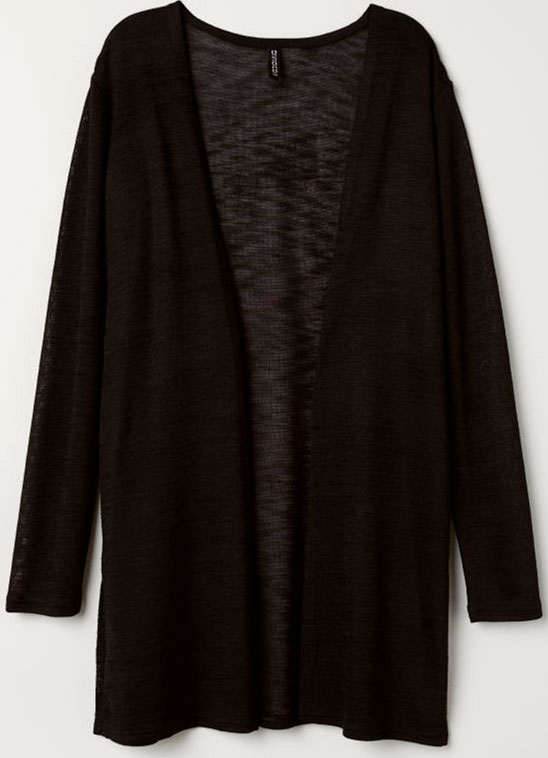 

Кардиган H&M 2hm033000343 M Черный