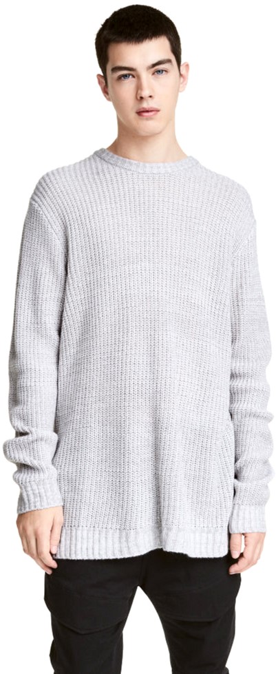 

Джемпер H&M 2hm033000638 M Светло-серый