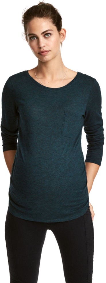 

Лонгслив для беременных H&M 2hm033100028 XL Темно-зеленый