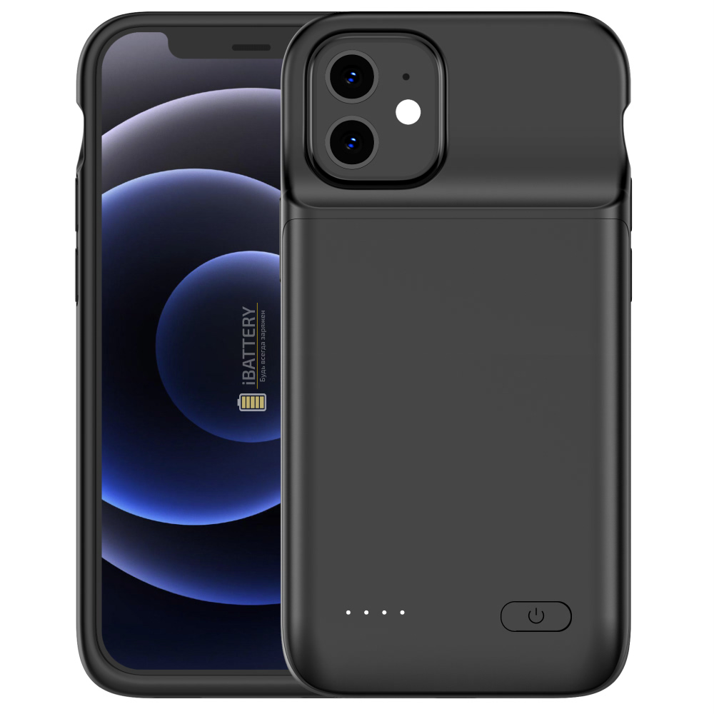 

Чехол аккумулятор iBattery для iPhone 12 4800 mAh black