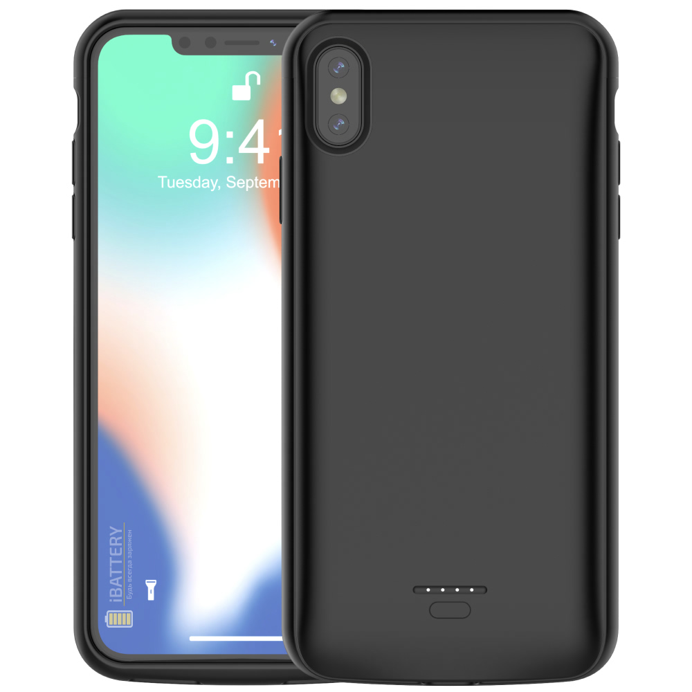

Чехол батарея iBattery для iPhone X/XS 4000 mAh black