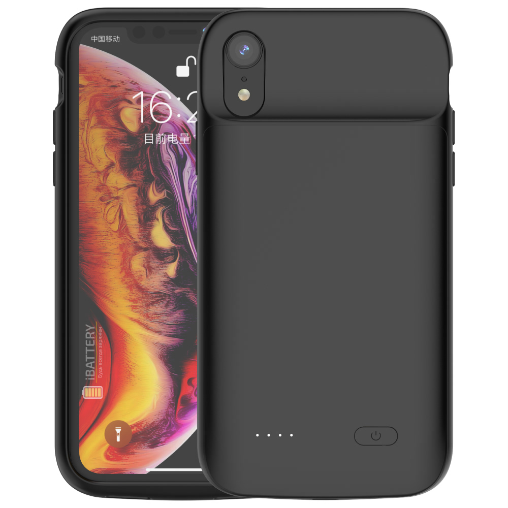 

Чехол аккумулятор Battery для iPhone XR 5000 mAh black