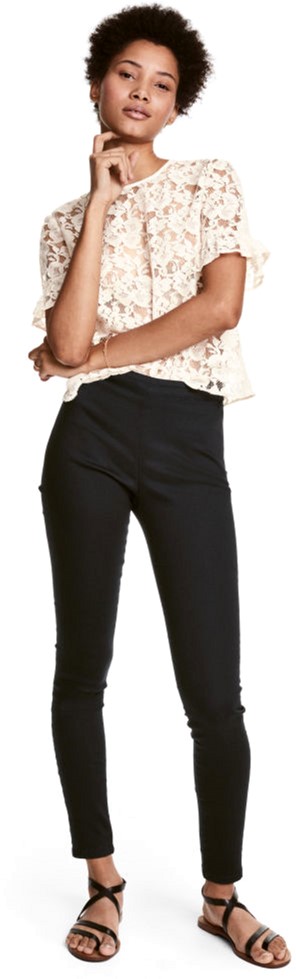

Леггинсы H&M 2hm044400569 34 Черные