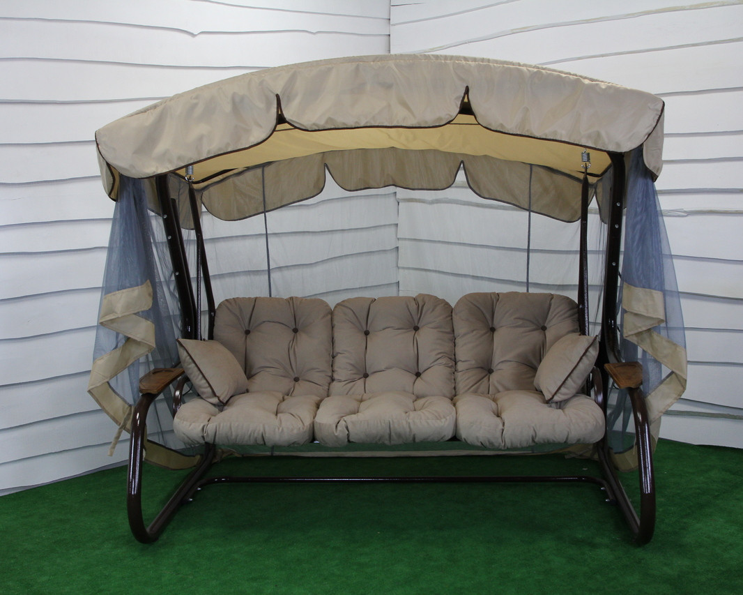 

Раскладные садовые качели GreenGard АЛАНИЯ, бежевый (Арт. 060)