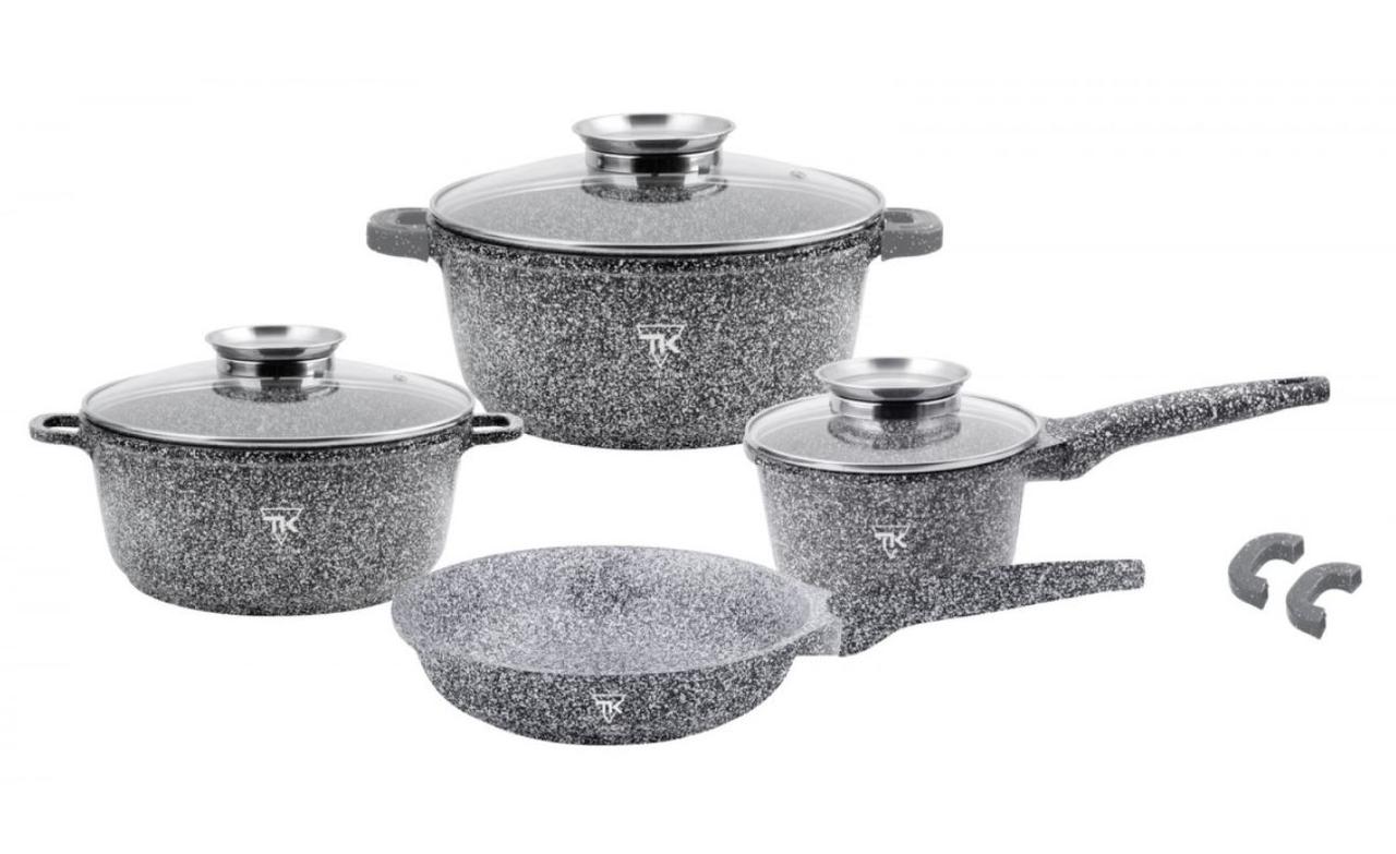 

Набор кастрюль посуды с мраморным антипригарным покрытием Top Kitchen TK00075 СЕРЫЙ