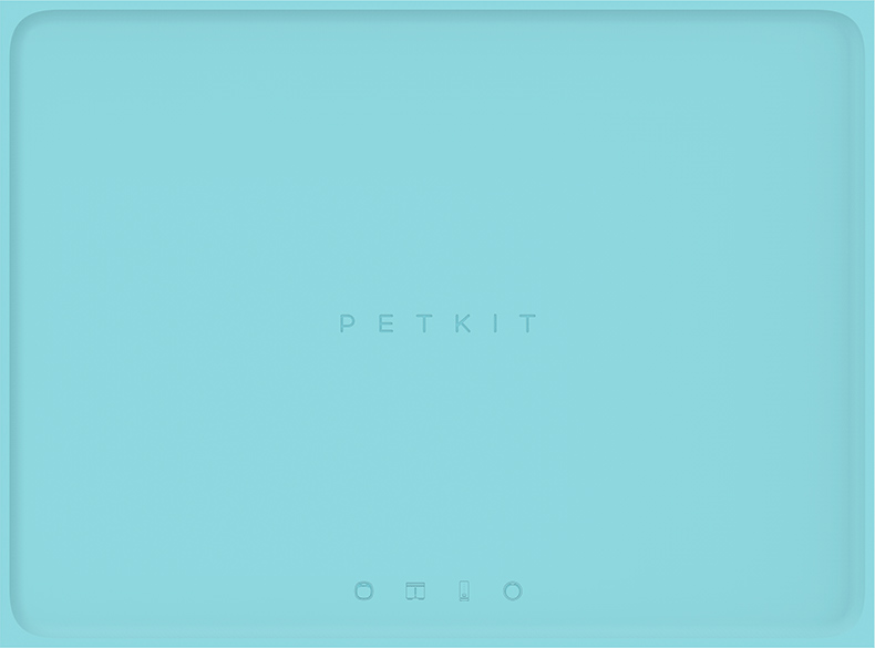 

Коврик под миски для собак и кошек Petkit Pet Mat Blue