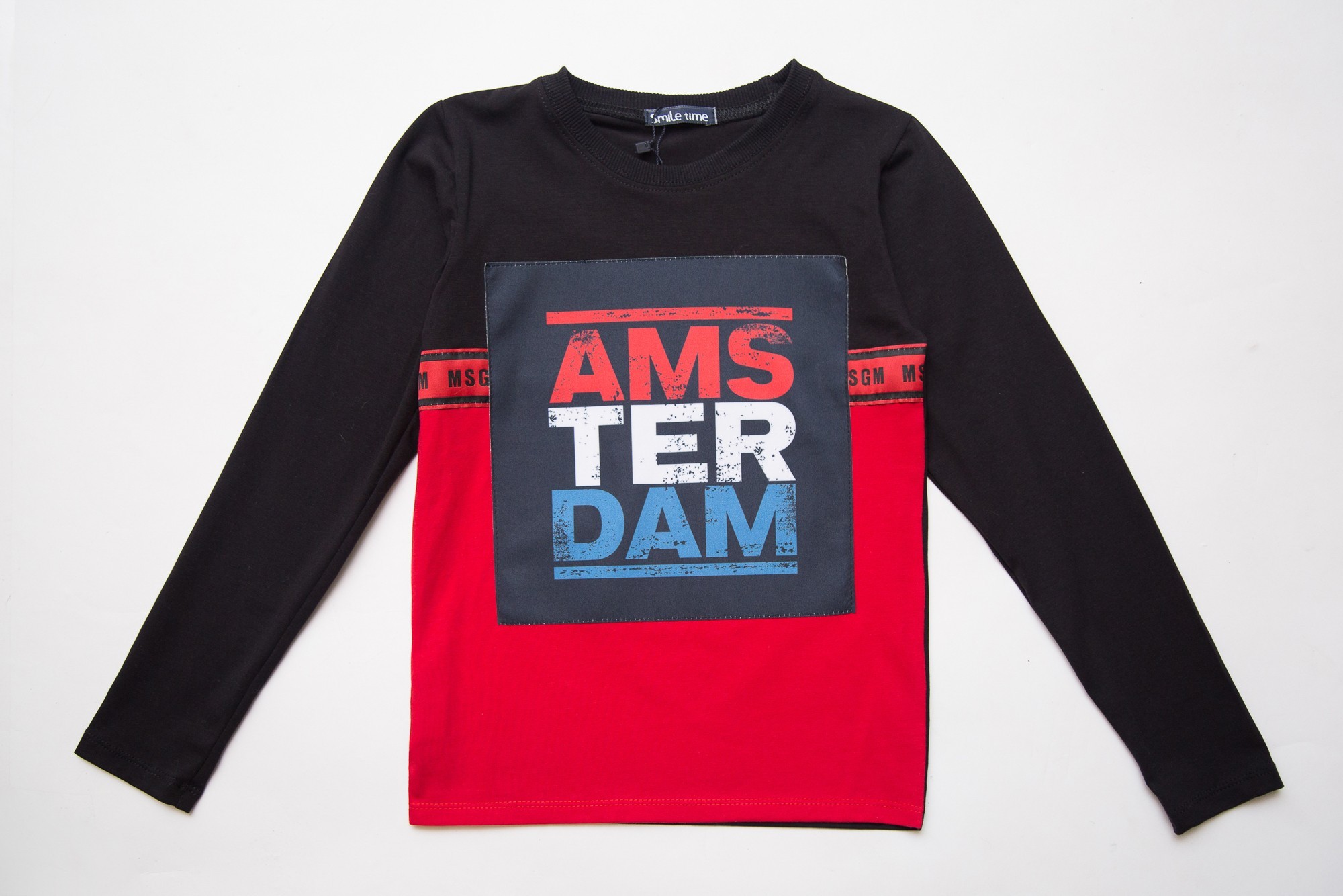 

Реглан SmileTime Amsterdam рост 128 см Черный с красным (OL23-01)