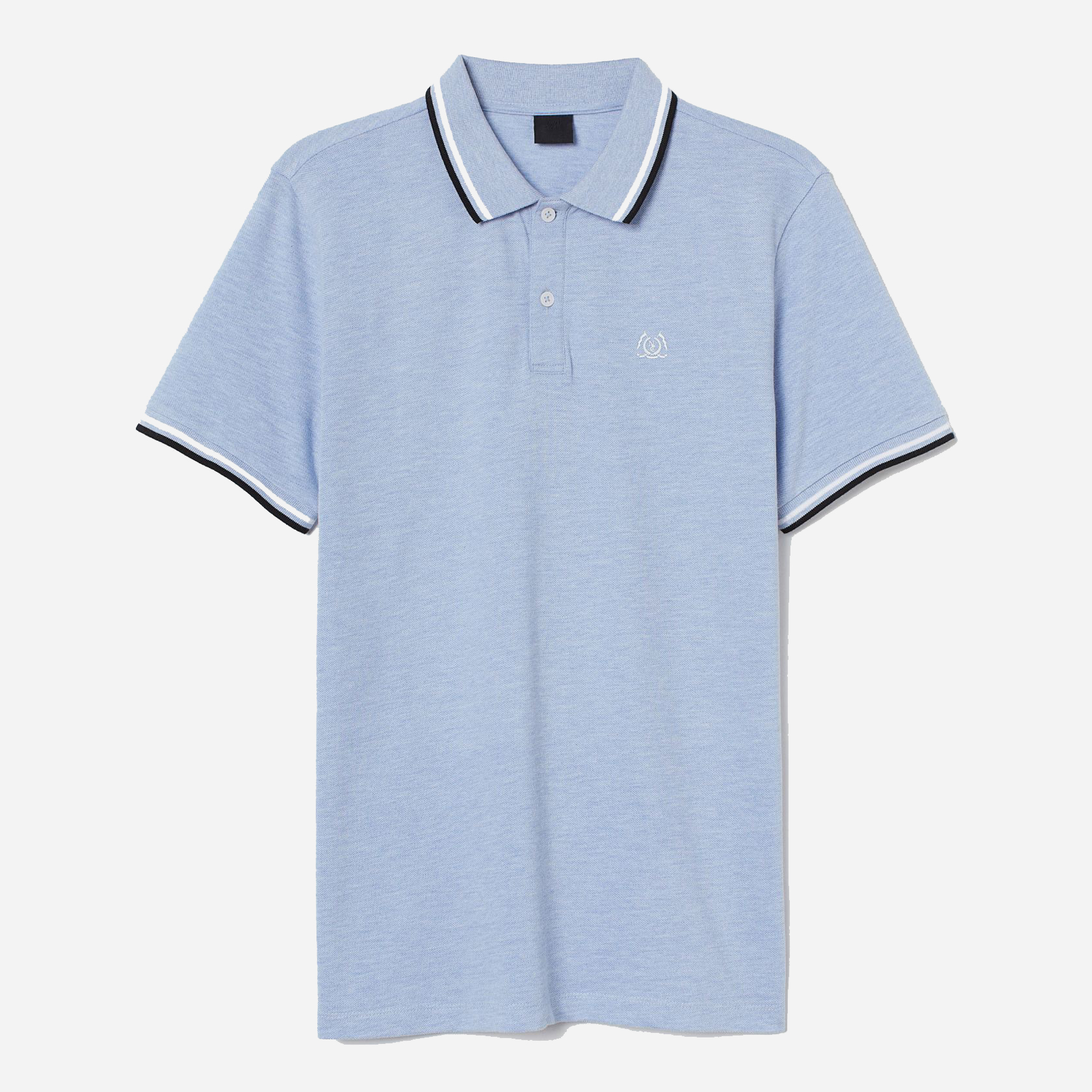 

Поло H&M 6544101sm S Светло-голубое меланж