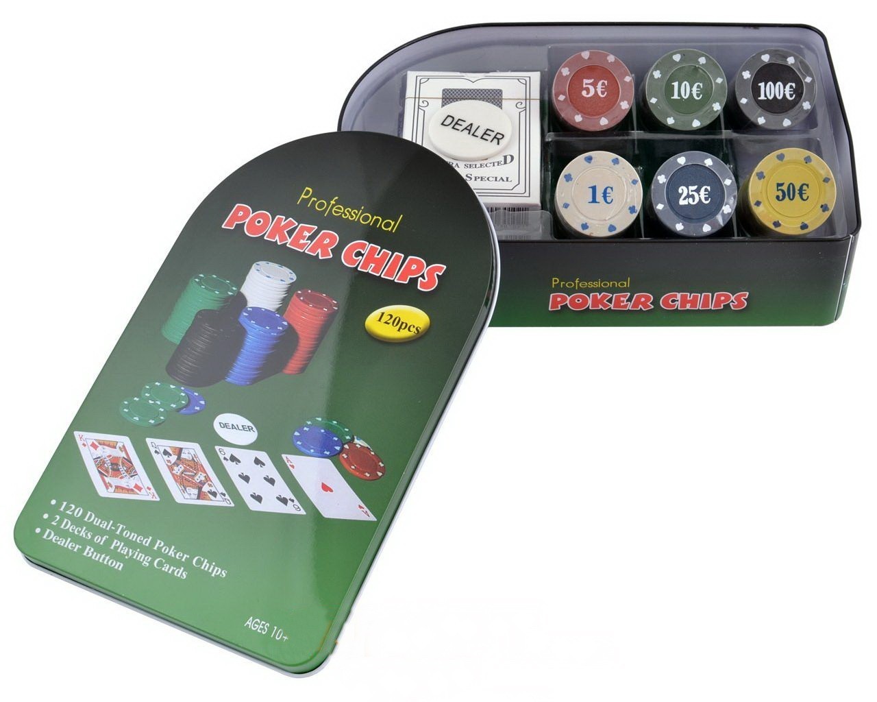 

Набор для покера Poker Set 120 фишек с номиналом (120T-X)