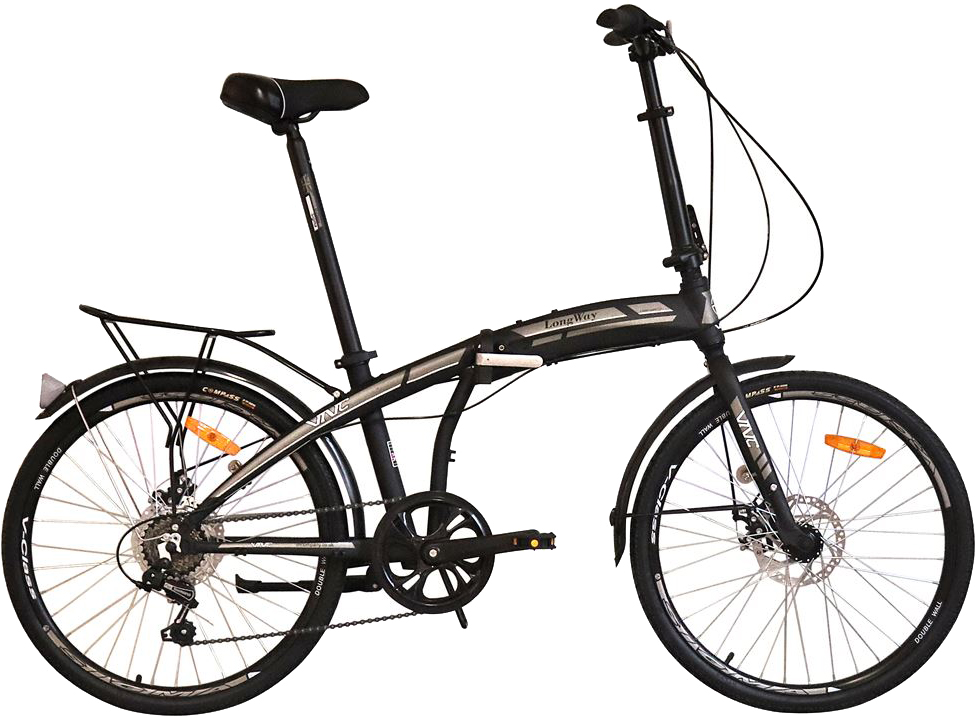 

Велосипед складной VNC LongWay EQ 24" 15" 2021 Черный (2049026651085)