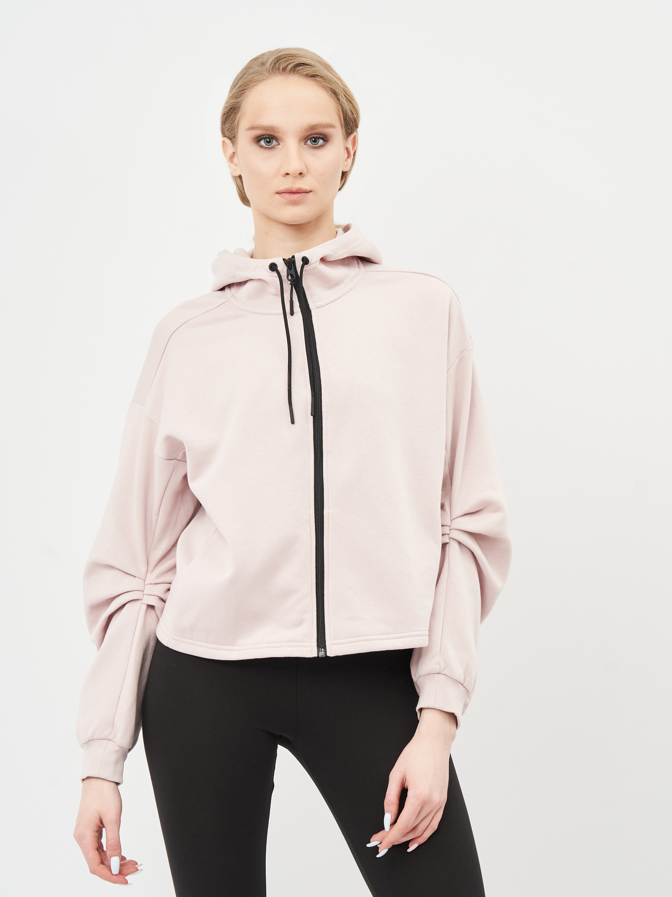 

Толстовка H&M 2602-2404945 XS Светло-розовая