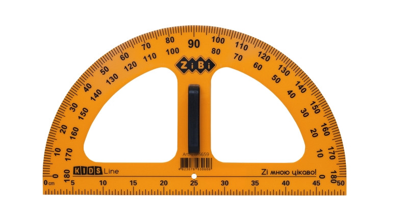 

Транспортир для школьной доски 50см ZiBi оранжевый (ZB.5659)