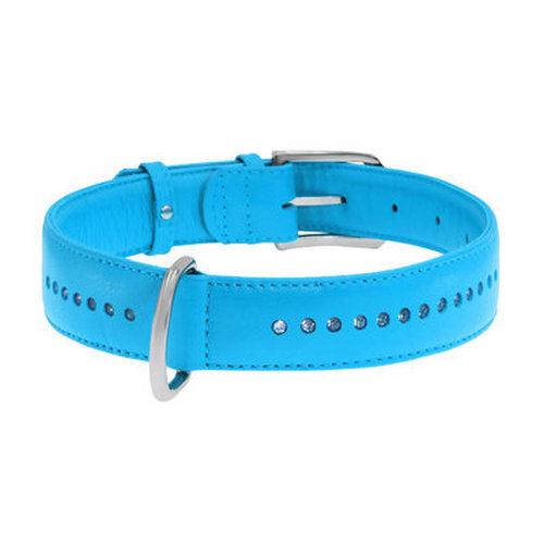 

Ошейник CoLLaR WAUDOG GLAMOUR ширина 35мм, длина 46-60см кожа голубой двойной со стразами 38822 (4823089318226)