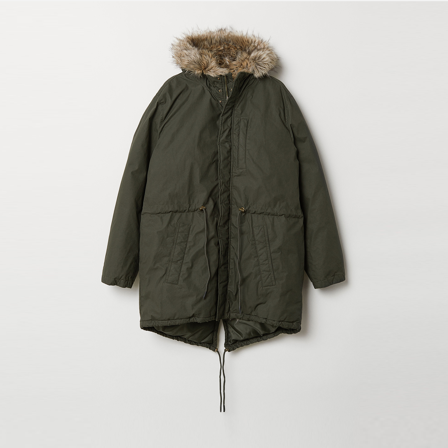 

Парка H&M 0635174_хаки M Темно-зеленая хаки