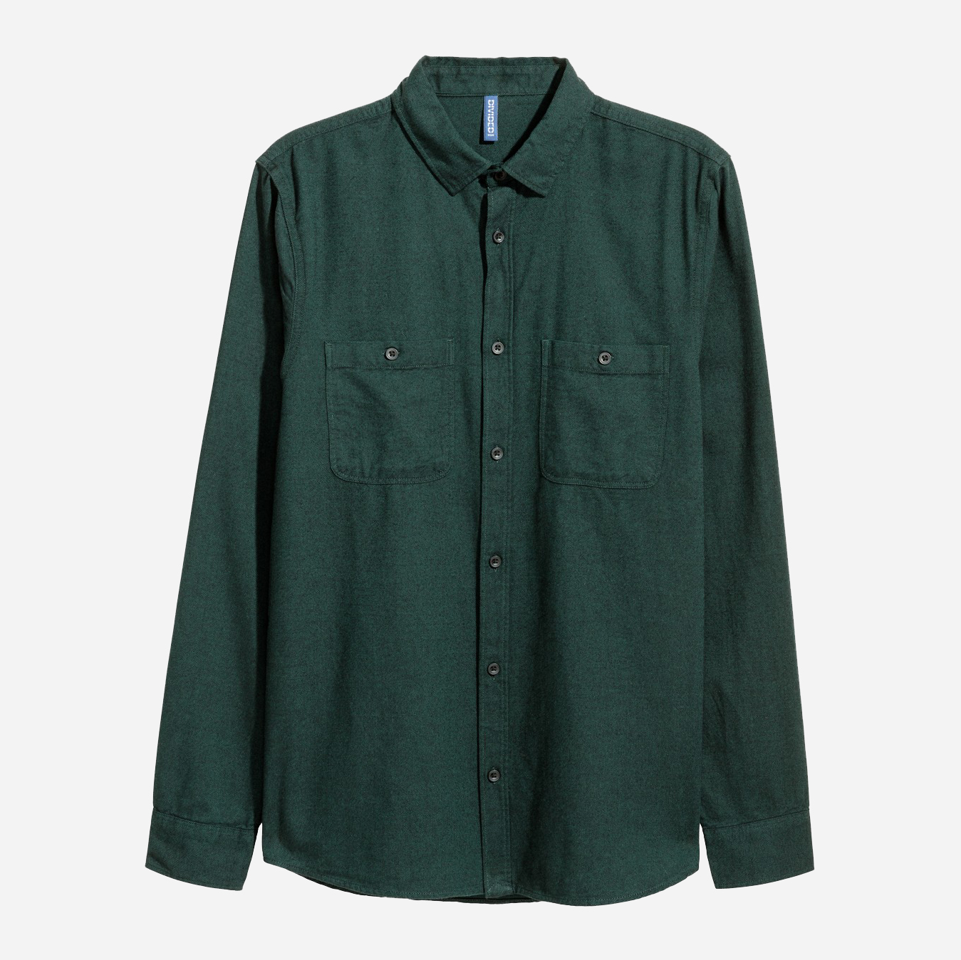 

Рубашка H&M 0347578_зелен M Темно-зеленая