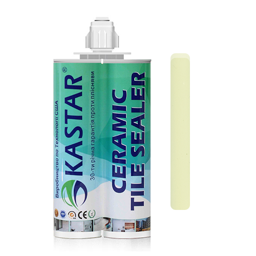 

Двухкомпонентная эпоксидная фуга затирка Kastar Ceramic Tile Sealant Слоновая кость, 400мл.