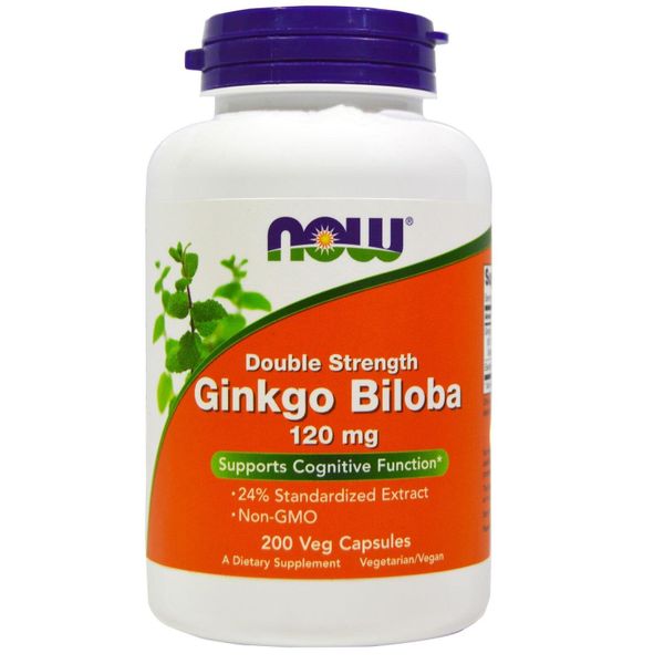 

Гинкго Билоба Ginkgo Biloba Now Foods 120 мг 200 капсул (NF234)