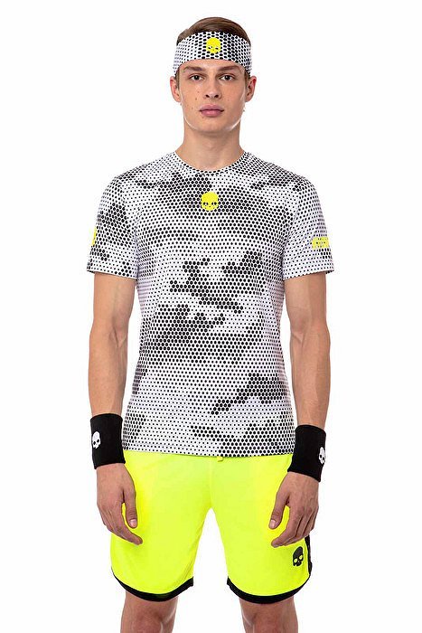 

Футболка Hydrogen CAMO BLACK/WHITE для тенниса S белая с черным