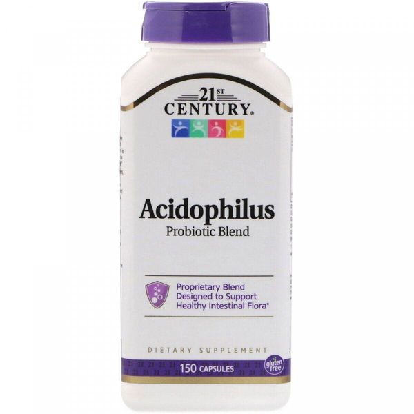 

Пробиотики Acidophilus Probiotic 21st Century 150 капсул (С21027)