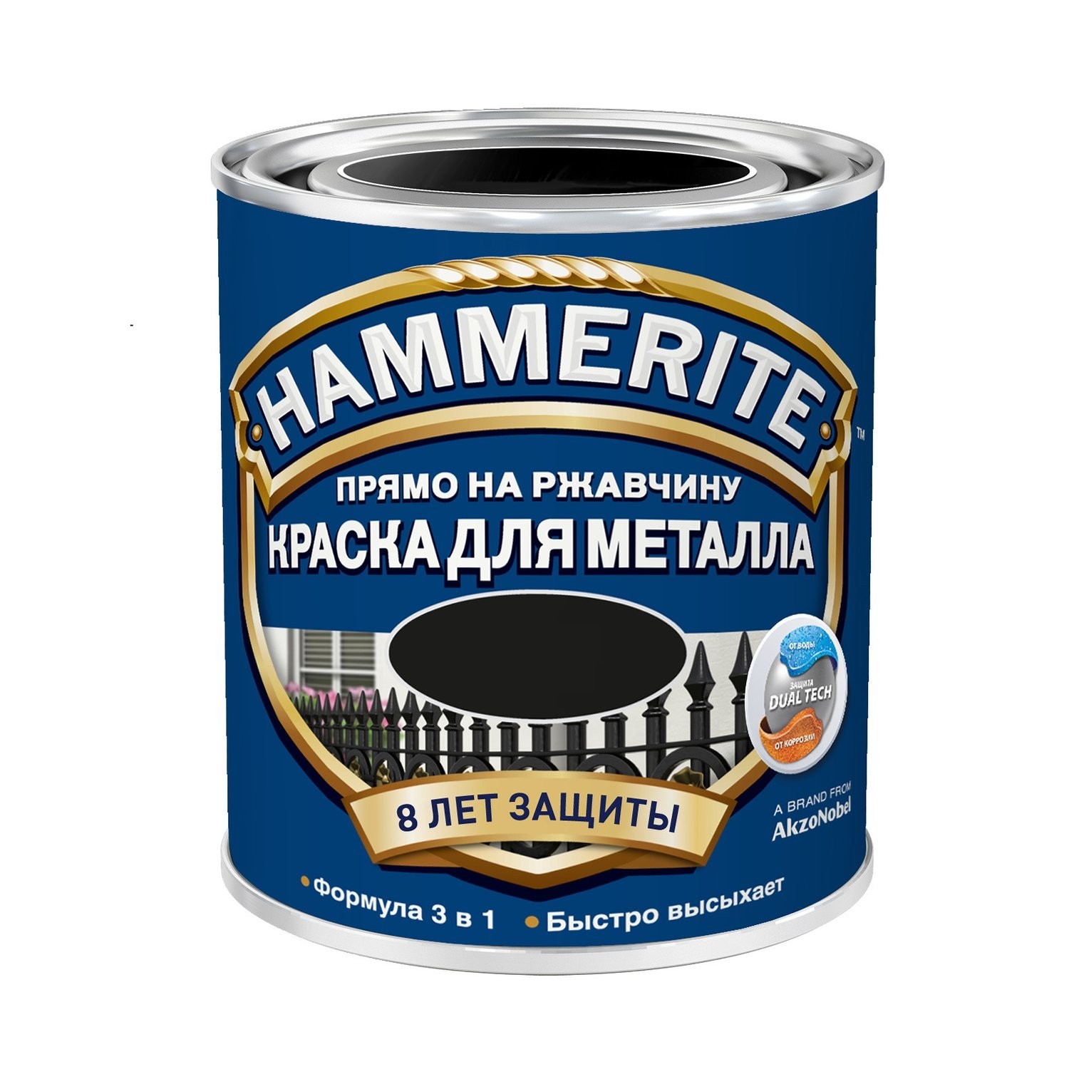 

Краска Hammerite для металла с молотковым эффектом 2.5 л